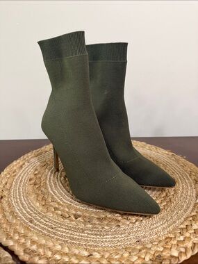 Steve Madden Capitol Glove Ankle Boots- Olive